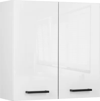 Zdjęcie produktu dla Szafka łazienkowa wisząca biała połysk do łazienki na ścianę 60 cm