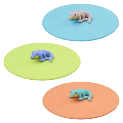 Silikon-Deckel 3er Set für Gläser, BPA-frei, spülmaschinengeeignet