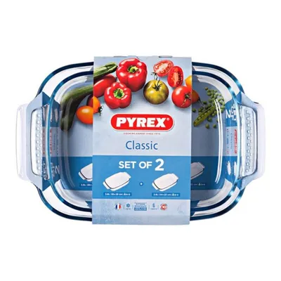 Immagine prodotto di Set di pirofile in vetro borosilicato Pyrex Classic (2 pezzi)