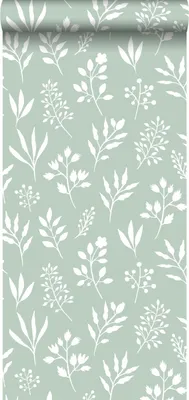 Obrázek produktu pro ESTAhome tapeta květinový vzor ve skandinávském stylu mátově zelené a bílé - 139085 - 0,53 x 10,05 m