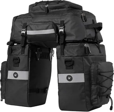 Produktbild von Durchzechte Fahrrad-Rucksack, multifunktionaler Reiserucksack, wasserdicht, große Reisebeutel mit Schutz vor Niederschlag