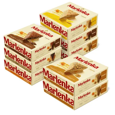Produktbild von Marlenka® Honigtorte Mix 6+2 Vorteilspack - Honigkuchen, Torte, Kuchen (8 x 800 g)
