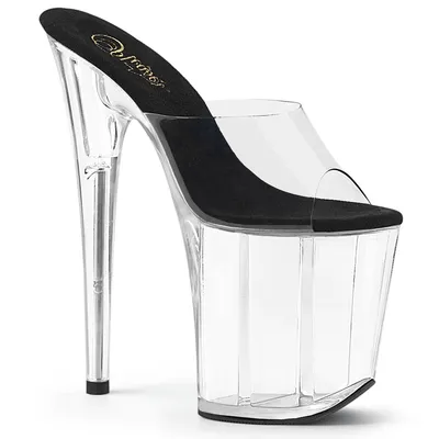 Produktbild von FLAMINGO-801 Damen Slipper von Pleaser, Schwarz Transparent , EU 36, US 6