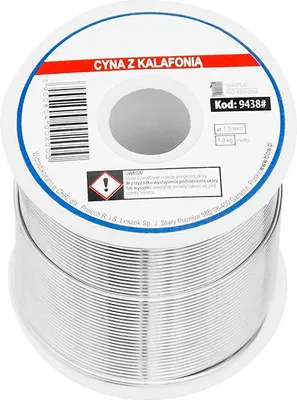 Productafbeelding van Loodtin soldeer, Ø 1,5 mm, 1000 gram, SW1,5/1000 (Sn60/Pb40)