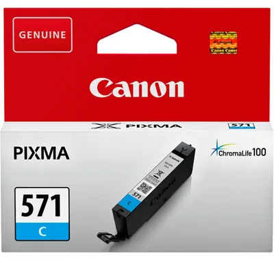Immagine prodotto di Canon CLI-571C - 7 ml - Ciano - originale - Serbatoio d'inchiostro - per PIXMA TS5051, TS5053, TS5055, TS6050, TS6051, TS6052, TS8051, TS8052, TS9050, TS9055