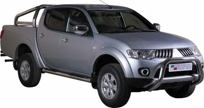 Image de Pare-buffle Avant pour Mitsubishi L200 2010-2015 76 mm en Acier Gris