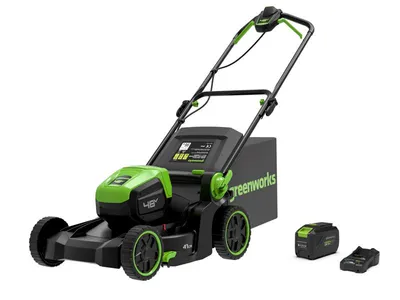 Produktbild von Greenworks LM4602SA1 Akku-Rasenmäher 2x24V, 46 cm Schnittbreite