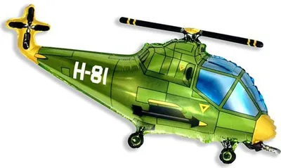 Zdjęcie produktu dla Balon foliowy 24" FX - Helikopter (zielony), niepakowany