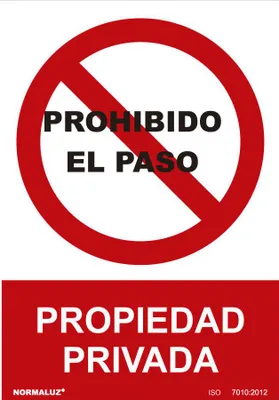 Immagine prodotto di Cartello di divieto "Vietato oltrepassare la proprietà privata" (pvc 0,7 mm) 30x40 cm