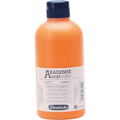 Produktbild von Schmincke AKADEMIE Acryl color Acrylfarbe 500 ml - 227 Kadmiumorange imit.