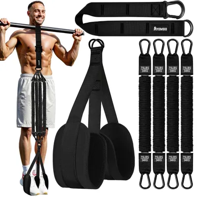 Image de Solidchoice - Bandes de résistance pour tractions, idéales pour améliorer votre entraînement de force