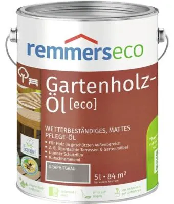 Produktbild von Remmers Patina-Öl [eco] graphitgrau 5 l, Holzöl grau