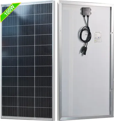 Zdjęcie produktu dla Panel słoneczny, maksymalna moc 100 W, monokrystaliczny krzem, wytrzymała aluminiowa rama, panel słoneczny 100 W