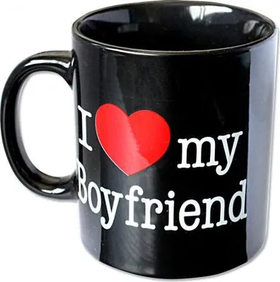 Produktbild von Tasse mit Print I love my Boyfriend 57408 schwarz