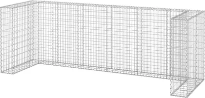 Produktbild von vidaXL Gabionenwand für Mülltonnen Verzinkter Stahl 325x100x110 cm