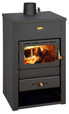 Zdjęcie produktu dla PRITY K2, Wolnostojący piec na drewno z szybą, 10,4 kW, Klasa A, Ø 130 mm