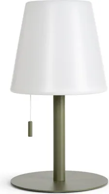 Produktbild von LED-Tischlampe 2.6 W Tragbar Aussen Aluminium mit wiederaufladbarer Batterie Khakigrün