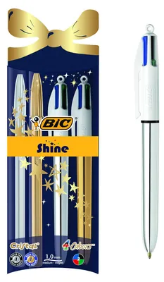 Produktbild von BIC 933979, Clip-on-Einziehkugelschreiber, 4 Stück(e), Medium