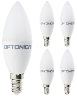 Produktbild von Optonica E14 LED-Kerzenlampe C37 8W 710lm 6000K 230V 5 Stück