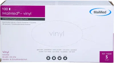 Obrázok produktu pre Rukavice jednorazové vinylové malé 100 ks