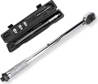 Produktbild von AVOID Drehmomentschlüssel-Set 5-teilig – Professioneller Drehmomentschlüssel für Auto und Motorrad – Inklusive Zubehör – Präzisions-Handwerkzeug