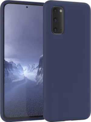 Produktbild von EAZY CASE Silikonhülle für Samsung Galaxy S20 Silikon Backcover Schutz in Blau