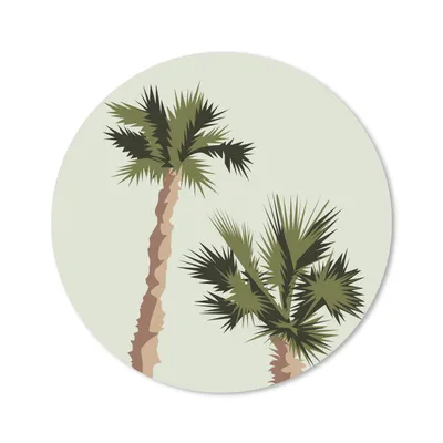 Produktbild von MuchoWow® Mauspad Mousepad Palme - Himmel - Sommer 20x20 cm - Mousepads - Maus Mat - Pad - Mausunterlage - Schreibtischmatte
