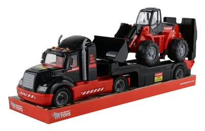 Produktbild von LKW-Tieflader mit Radlader MAMMOET