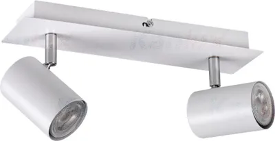 Obrázok produktu pre Kanlux EVALO 10 W LED nástenné a stropné svietidlo, 2xGU10, stmievateľné, biela/chróm