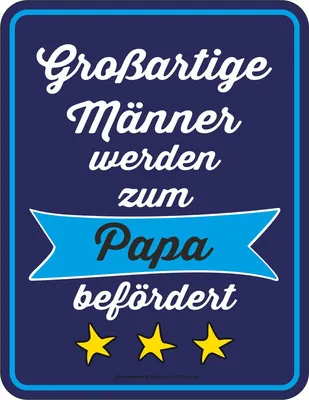Produktbild von Großartige Männer - Magnete - werden zum Papa befördert