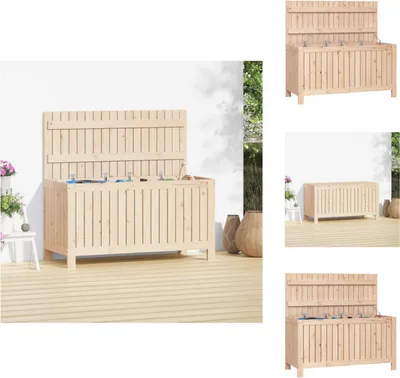 Obrázok produktu pre vidaXL Záhradná truhlica 115x49x60 cm z masívneho borovicového dreva - Záhradné boxy
