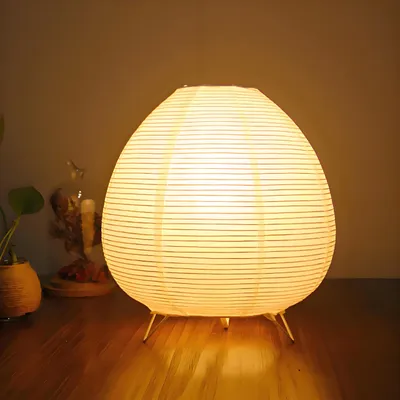 Obrázok produktu pre Lampa z ryžového papiera, stolná lampa z japonského papiera, pätica E14