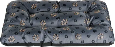 Produktbild von Hundebett Hundekissen Hundematratze Tierbett für Kleine, Mittlere und Grosse Hunde - Wasserdicht, Waschbar - Größe M - Schwarz und Grau - Pfoten