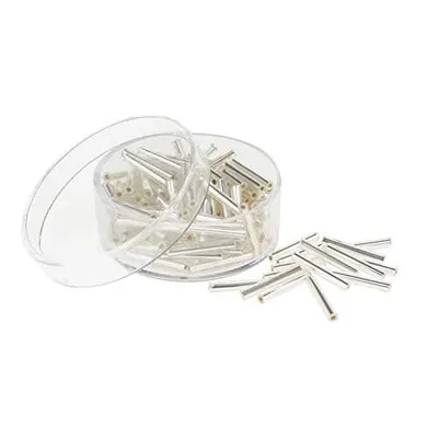 Produktbild von Glasstifte mit Silbereinzug, 15mm, 13g Kristall