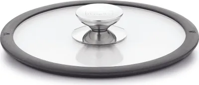Image de Berndes Couvercle en verre avec bord en silicone noir 24 cm 7584
