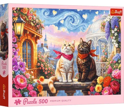 Image de PUZZLE 500 Chats amoureux 37553