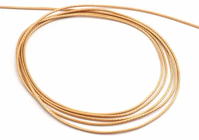 Produktbild von Vintageparts Polyesterkordel gewachst Nougatfarben 1,5 mm Durchmesser 10 m