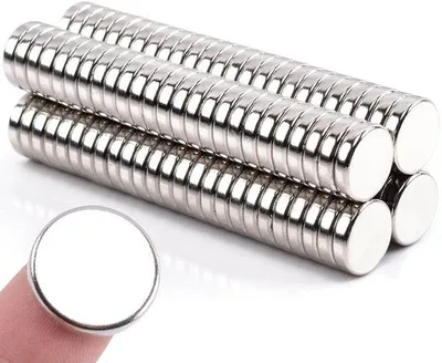 Produktbild von Runde Neodymiummagneten 12x3mm silber stark