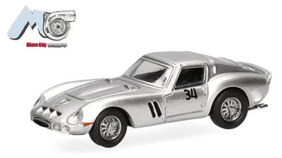 Produktbild von Herpa 87MC000060 - 1:87 MicroCity: Ferrari 250 GTO 34, silber - Neu