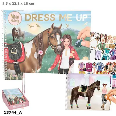 Image de Miss Melody Dress Me Up, Großes Stickerbuch mit Pferdemotiven