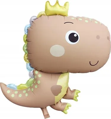 Immagine prodotto di DINOSAURI IN  - Palloncino in foil - Dinosauri - Animali - Compleanno - 1 anno - 65x79 cm