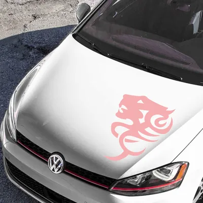 Produktbild von Aufkleber - Autoaufkleber "TigerTribal" 80cm x 56cm hellrosa - Tuning Carystyling Heckscheibe Auto