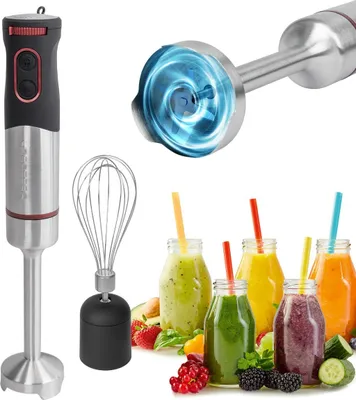 Produktbild von classbach® Stabmixer Set, 2in1 Handmixer Set inkl. Schneebesen + Pürierstab, Mixer, XXL-Mixstab, Edelstahl, 1000 Watt