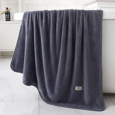 Imagen del producto de Toalla de algodón de secado rápido, de 70 x 140 cm, extra grande, ideal para usar en el baño
