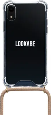 Produktbild von LOOKABE Tasche Apple iPhone XR Smartphone - Golden - Messing, Thermoplastisches Polyurethan (TPU) Body - wasserabweisend, Staubfest, Schmutzabweisend, Reißfest, Stoßfest, Kratzfest - Halsriemen