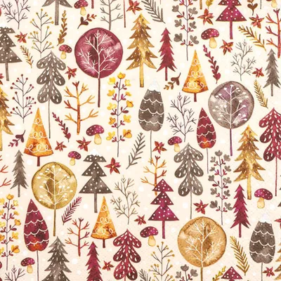 Produktbild von 20 Servietten Autumn Impressions - Moderner Herbstwald 33x33cm