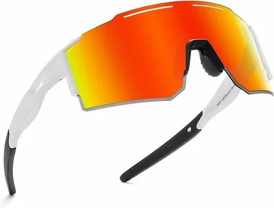 Produktbild von Famanu Fahrradbrille mit UV400-Schutz und Windschutz - Schwarz