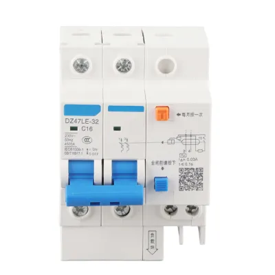 Obrázok produktu pre Prúdový chránič DZ47LE 32 2P+2 C16 Prúdový chránič 230V/16A