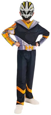Produktbild von Power Rangers Cosmic Fury Black Ranger Kinderkostüm, KI-generiertes Bild