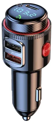 Produktbild von INF Auto Bluetooth MP3-Transmitter mit Bluetooth 5.3, PD30W Schnellladung und Dual-USB Smart Charger